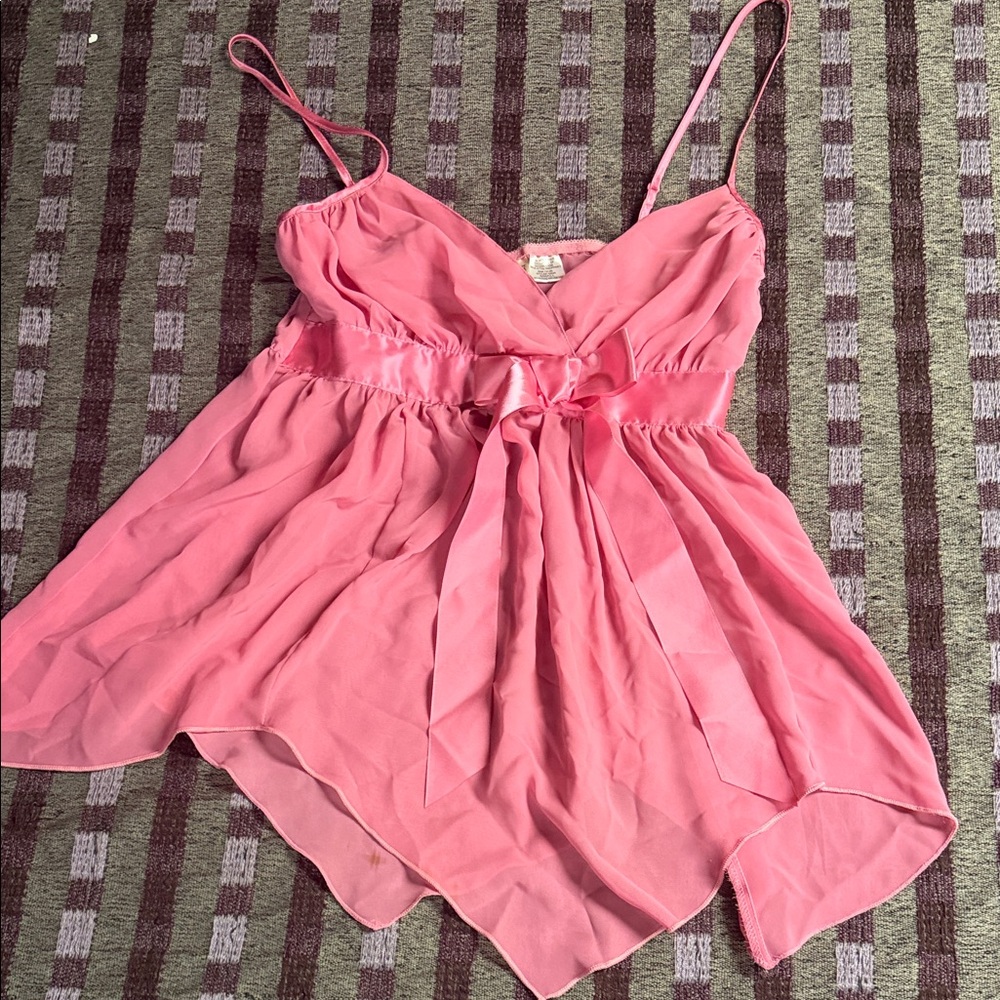Frederick’s of Hollywood Pink Spaghetti Strap Top